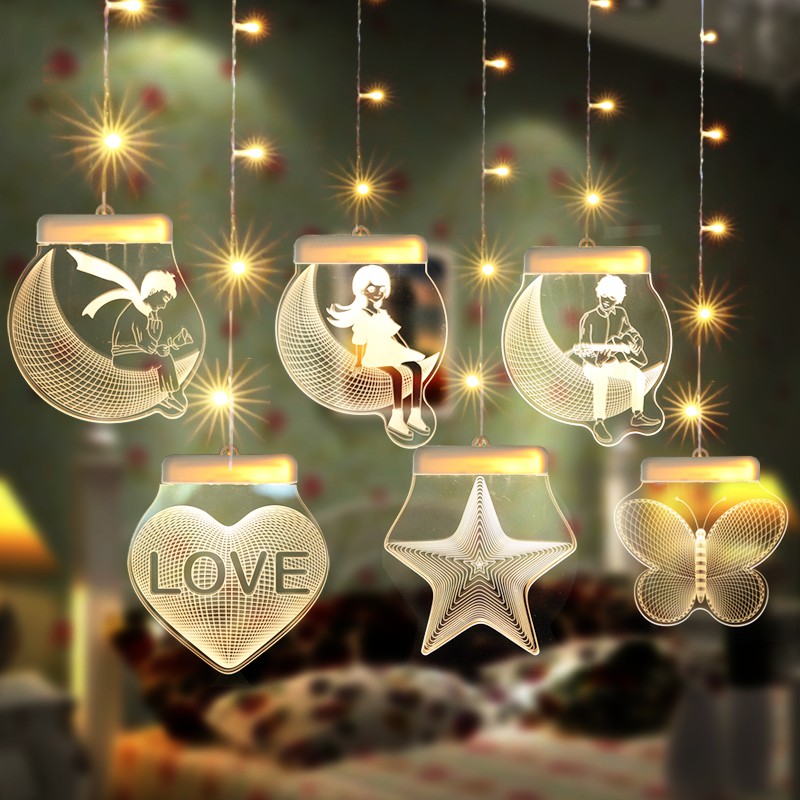 Festival Decor Star Light Window Decoration Creative Hanging