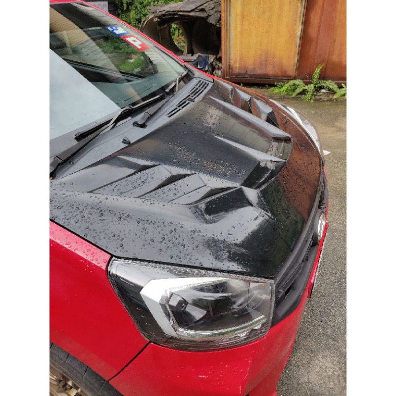 Perodua Axia Custom Mugen Rr Fiber Bonnet Hood