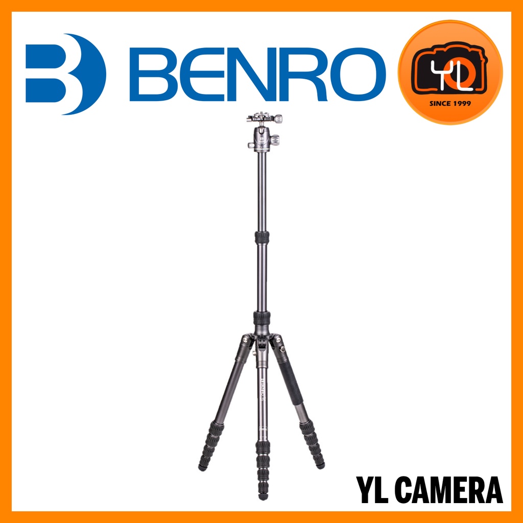 Benro FBAT15CVX20 Benro Authorized Dealer Bat One Series Carbon Fiber Travel Tripod with VX20 Ball Head