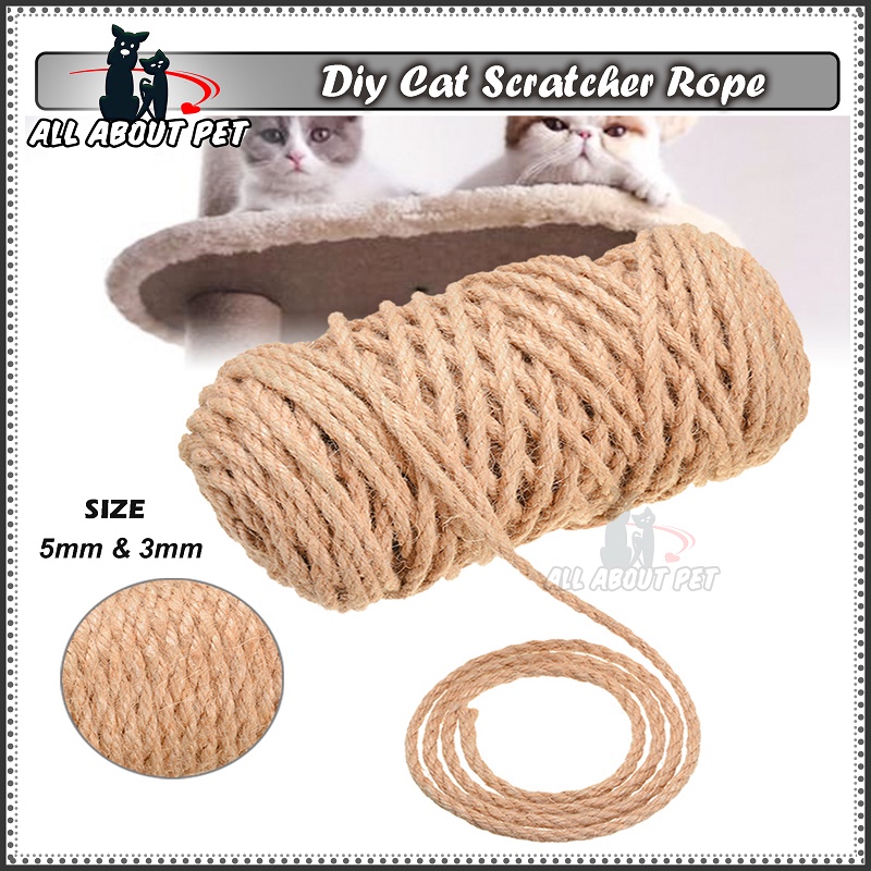 DIY Cat Scratcher Rope Twisted Sisal Rope Replacement Cat Tree