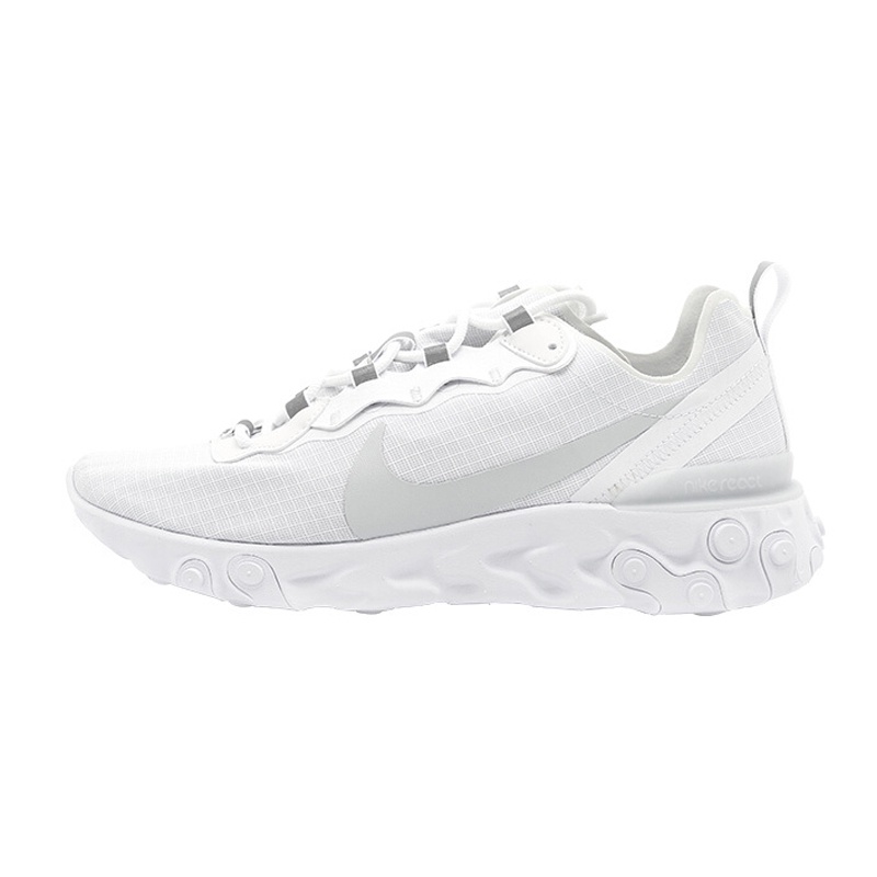 Nike React Element pure white retro running shoes BQ6167-101 | Shopee Malaysia