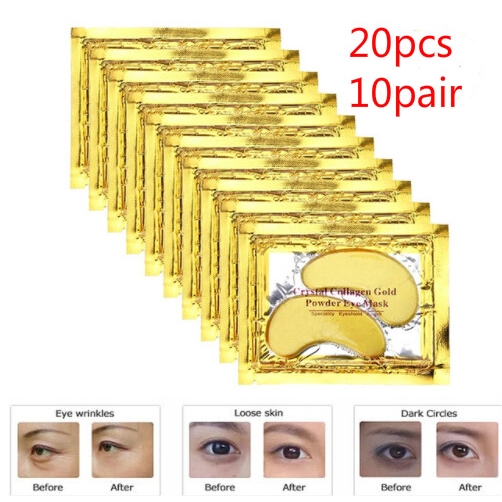20pcs Crystal Collagen Gold Eye Mask Augenpads Aging Feuchtigkeitsmaske Shopee Malaysia 3547