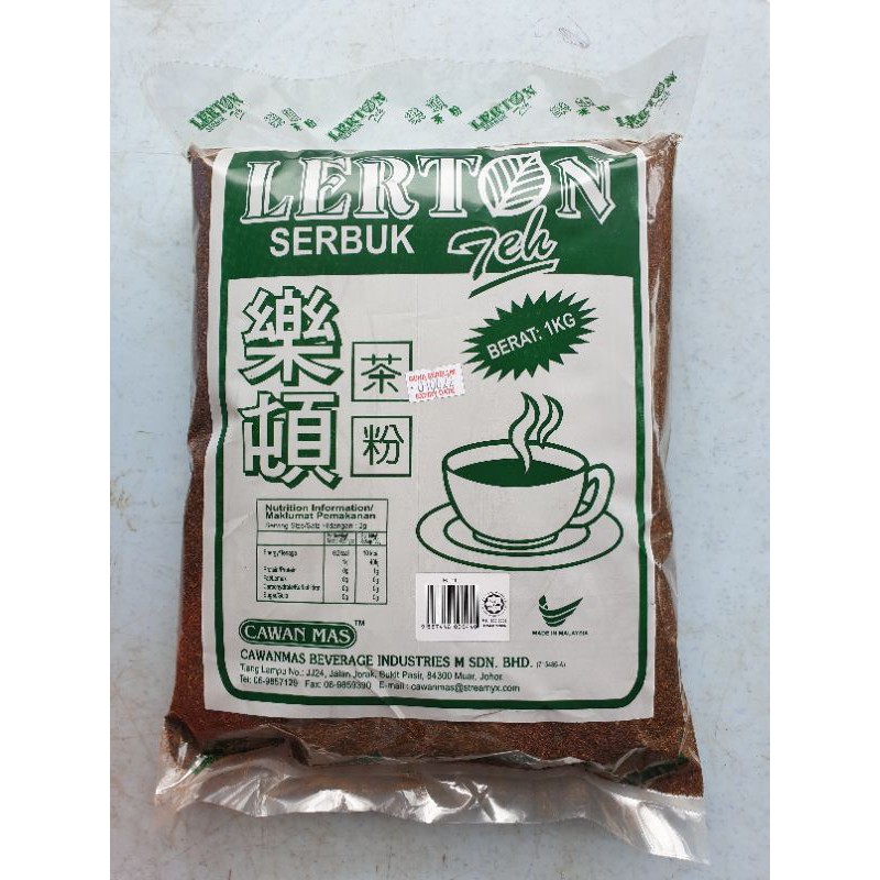 Cawanmas Lerton Serbuk Teh 1kg Shopee Malaysia