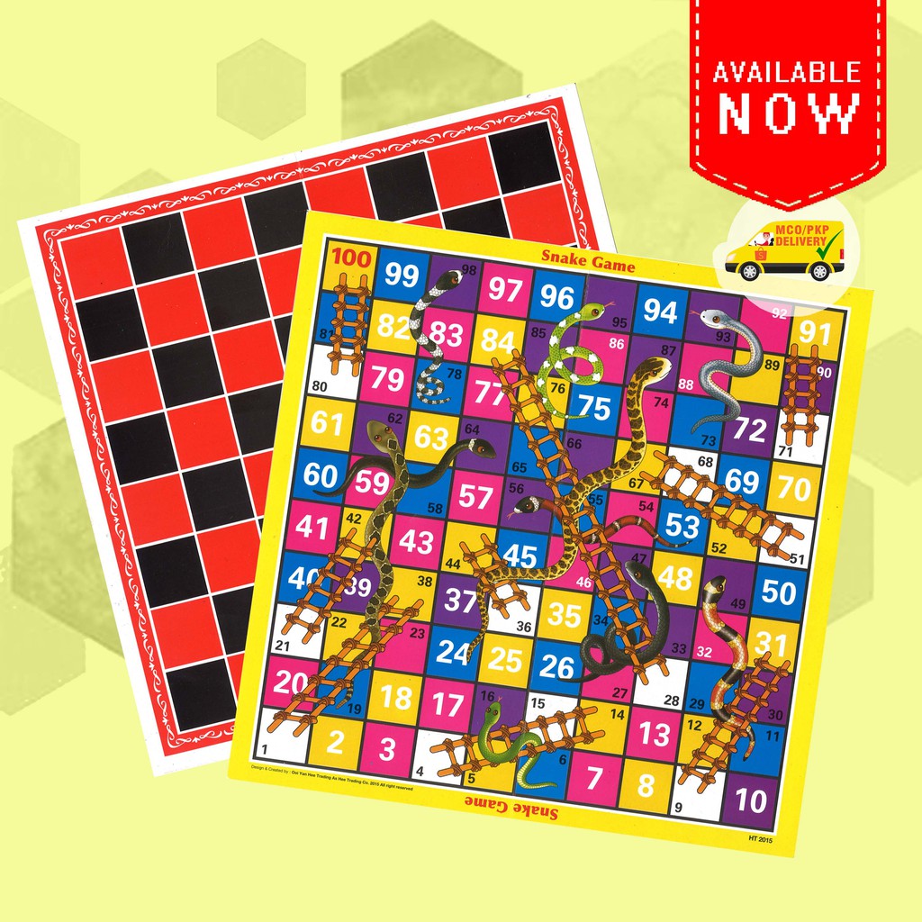 (EZE) DAM HAJI & DAM ULAR DRAUGHT/CHECKER GAME & SNAKE & LADDER GAME