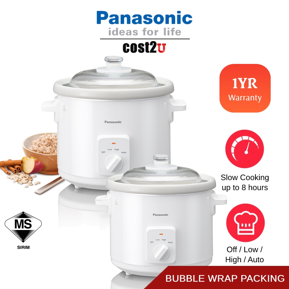 [Free Bubble Packing] Panasonic Slow Cooker NF-N31AWSK NF-N51AWSK NF-N30ASSL NF-N50ASSL Ceramic Cooker Multi Cooker 慢炖锅