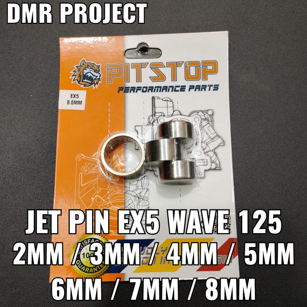 PITSTOP JET PIN EX5 WAVE 125 RACING CRANKPIN 2/3/4/5/6/7/8MM BEARING JET PIN JETPIN EX5 DREAM