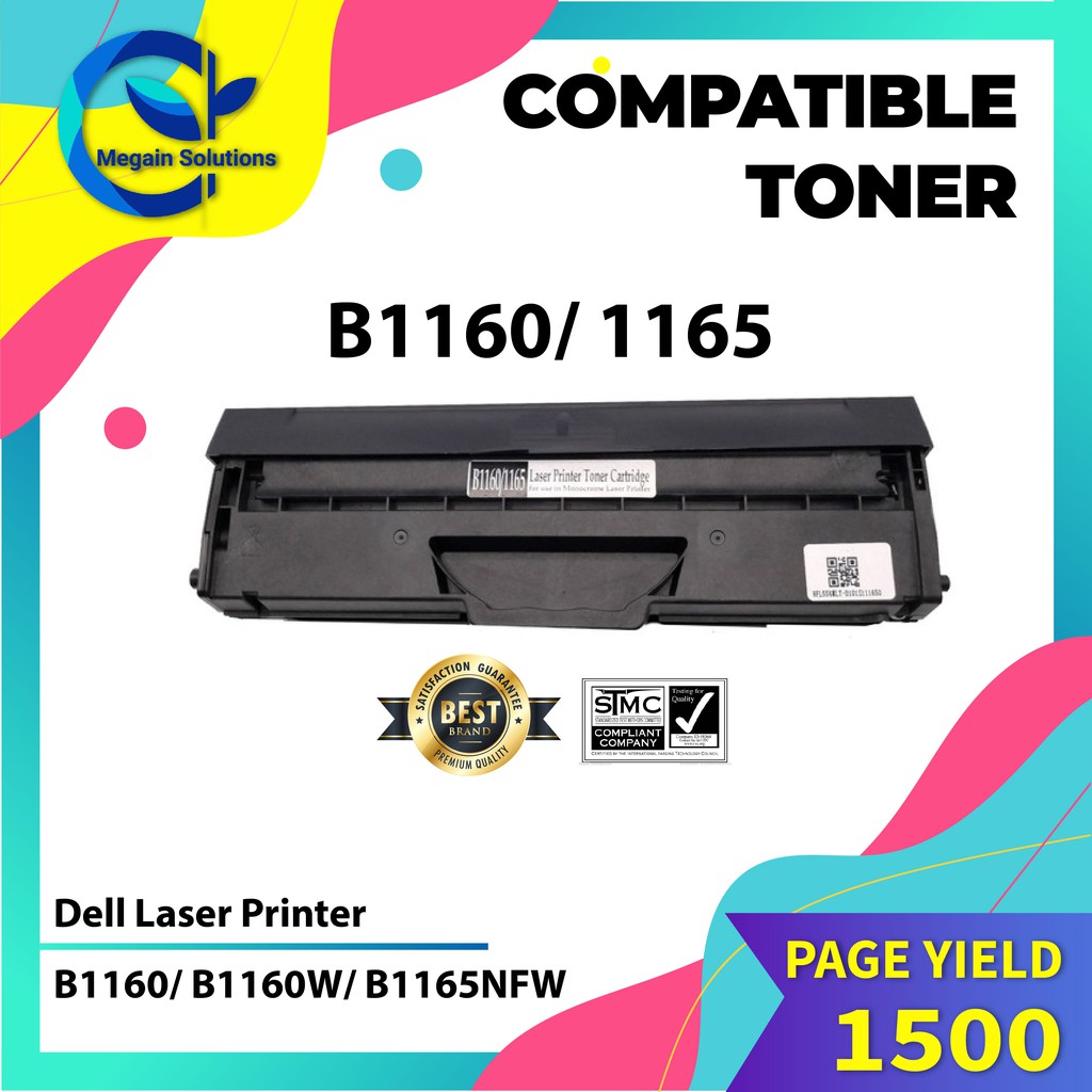 B1160/1165 Compatible Laser Toner ; For Dell B1160/ B1160w / B1163 / B1163w  / B1165 / B1165nfw Super Grade Quality C | Shopee Malaysia