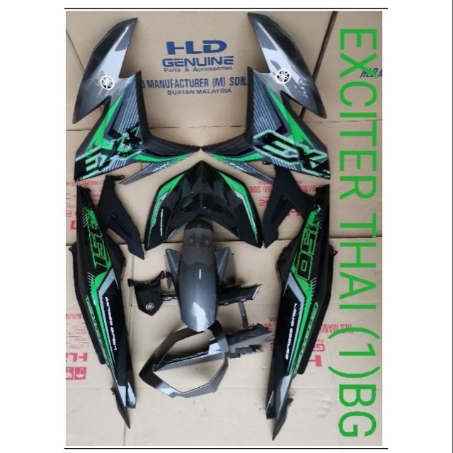 Y15 Cover Set Hld For Y15 Exciter Thai Green Shopee Malaysia