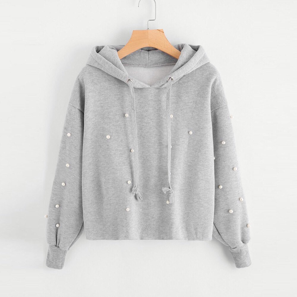 hoodie with pearls