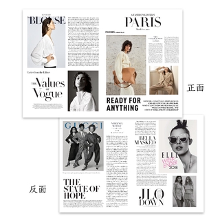 Korea Ins Fashion Vintage Newspaper Photo Props Models Pose Photography Background Decoration Magazine Style Retro Poster Desktop Decoration Props Shopee Malaysia