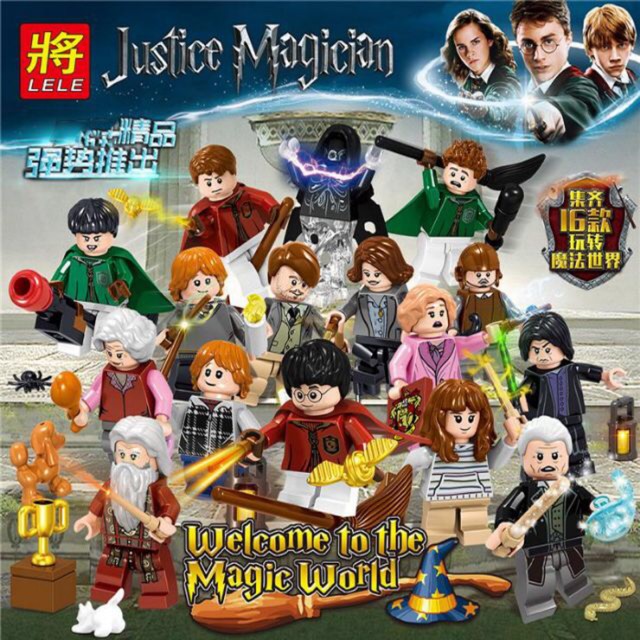 LELE 39171 JUSTICE MAGICIAN HARRY POTTER 16 IN 1 SET BUILDING BLOCK