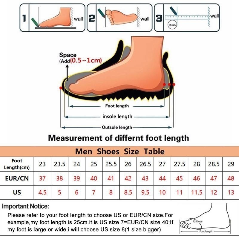 25 cm shoe size men's