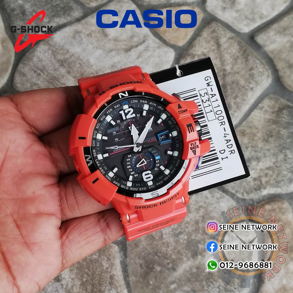 Casio G-Shock Gravitymaster Series Tough Solar Powered Fashion Sport Analog  Men Watch GW-A1100 GWA1100R GW-A1100R | Shopee Malaysia