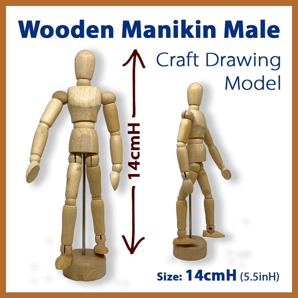 Artists Wooden Manikin Jointed Mannequin [5.5in] 14cm Art Drawing ...