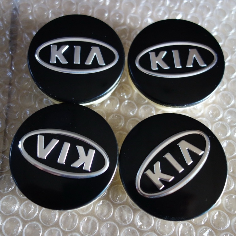 4pcs Wheel Center Hub Cap for KIA Cerato Sportage R K2 K3 K5,Waterproof Dust-Proof Car Wheel Decoration Cover with Car Logo Aluminum Alloy Wheel Cover Label Styling Accessories,56/60mm