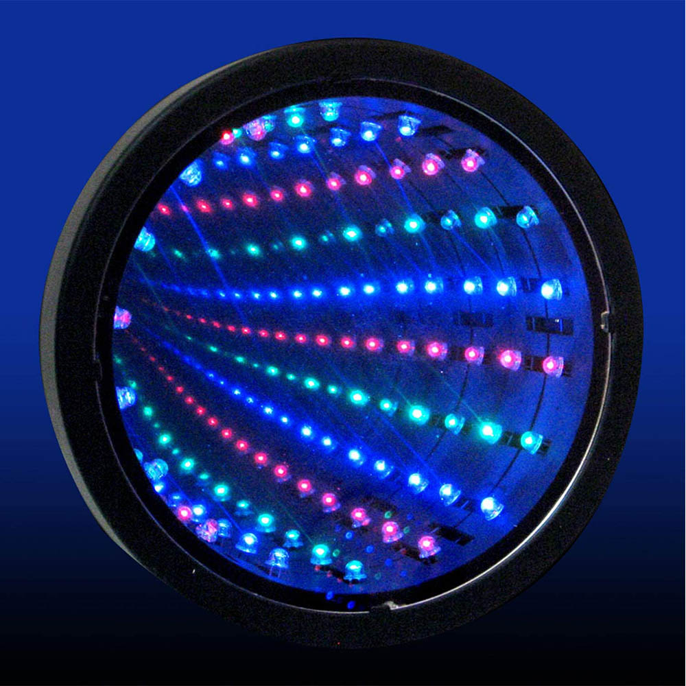 LED Sensory Infinity Mirror Light Autism Tunnel Wall Relaxing Calm Desk Lamp Hot