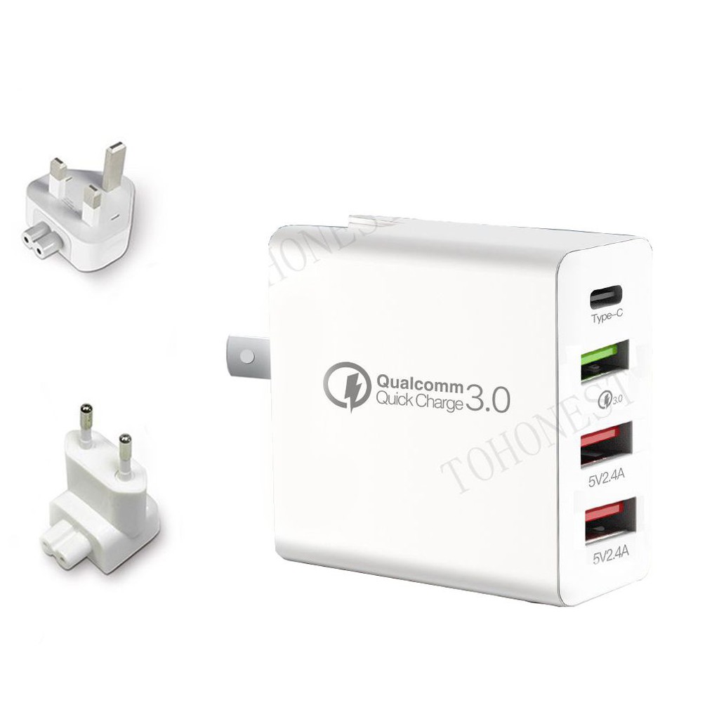 48W Quick Charge 3.0 Type C USB Charger Adapter Tablet Charger EU US UK