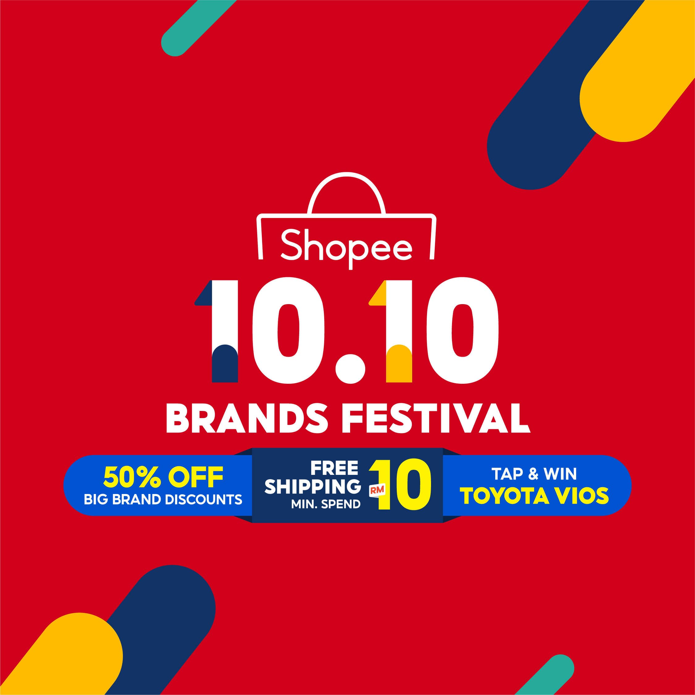 10.10 Shopee Brands Festival Sale 2021 | Free Shipping Min Spend RM10 ...