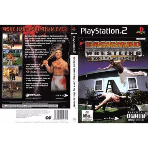 Backyard Wrestling Dont Try This At Home Ps2 Playstation 2 Games Shopee Malaysia