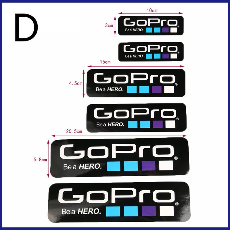 New GoPro Motorcycle Sticker Hero 4 Waterproof LOGO Sticker Camera Mark