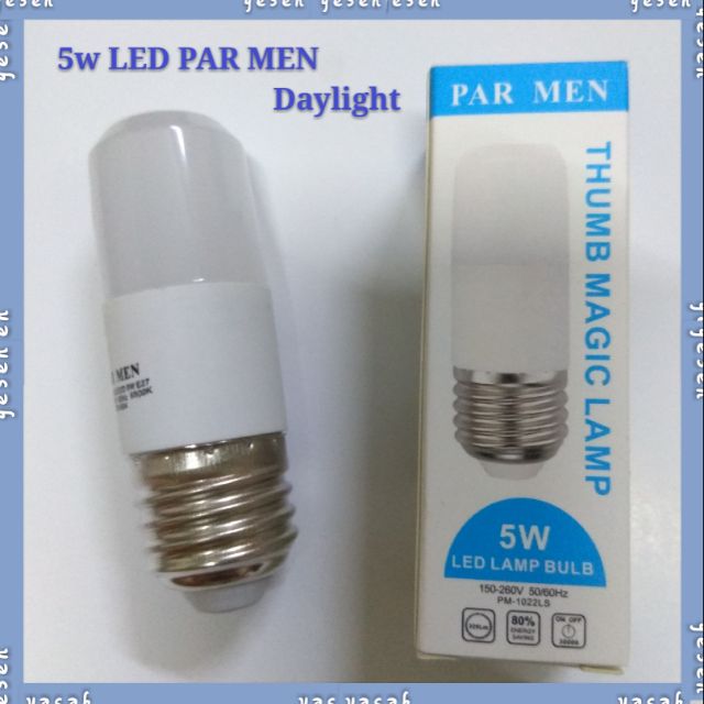 Par Men 5w Led Lamp Bulb E27 Daylight 6500k Shopee Malaysia