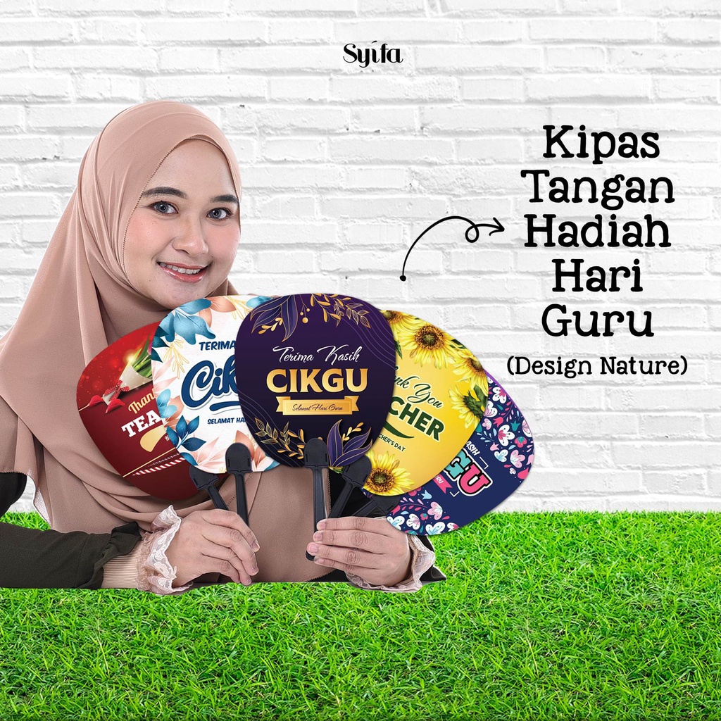 (10 KEPING) New Trend Kipas Tangan Hadiah Hari Guru / Teachers Day Gift Handfan/Hadiah Hari Guru Singapore/Brunei