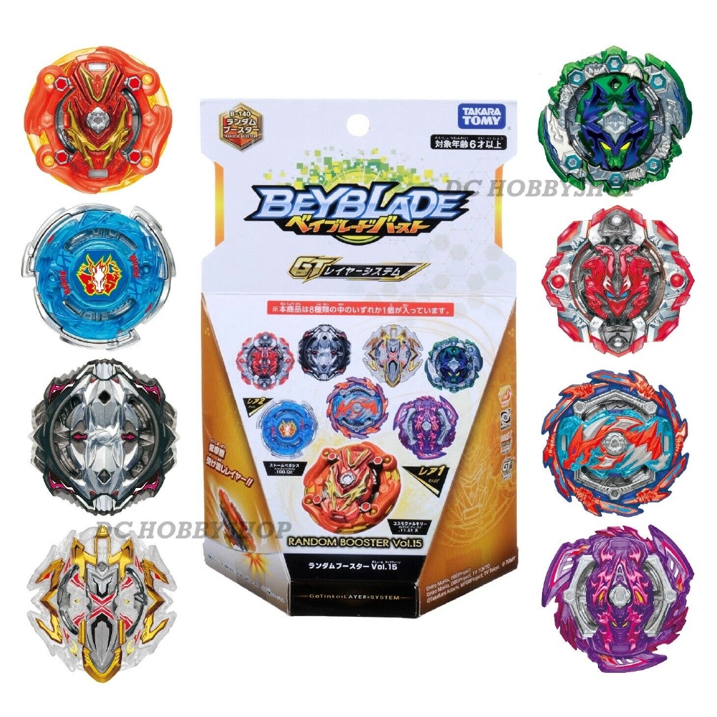 Takara Tomy Beyblade Burst B 140 Random Booster Vol 15 B140 Full Set Of 8 Shopee Malaysia