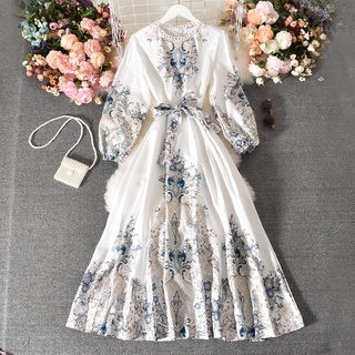 Shopee floral maxi store dress