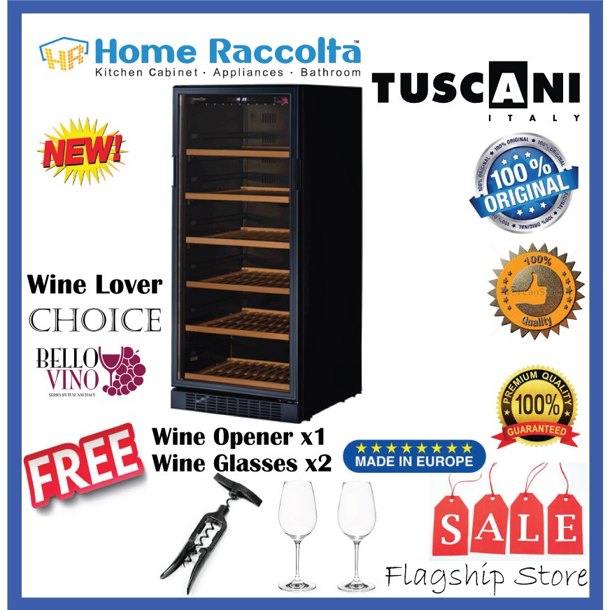 Tuscani Wine Cellar BELLONA110 Wine Chiller TSC Bellona 110 (111Bottles