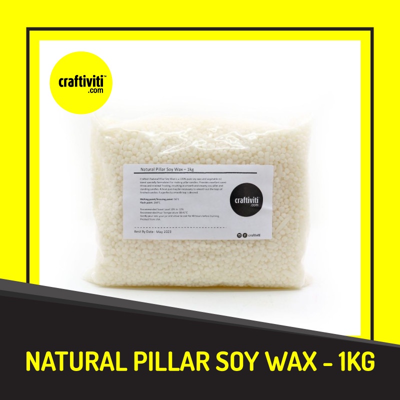 Natural Pillar Soy Wax 1kg Shopee Malaysia