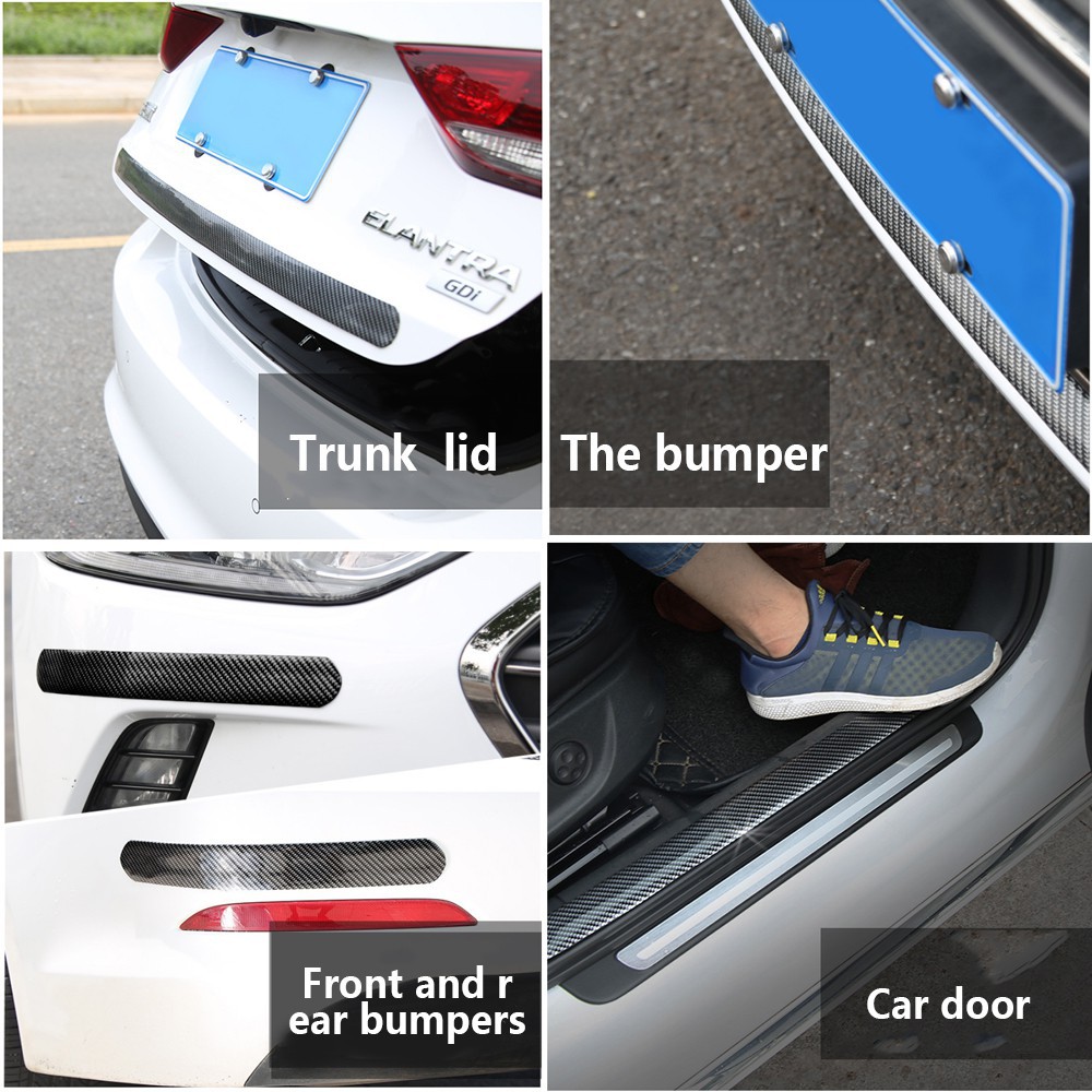 5cm 2 5m 5d 6d Carbon Fiber Rubber Styling Door Sill Panel