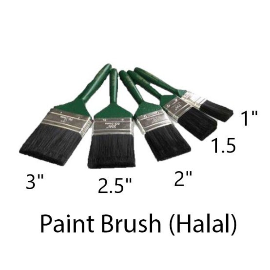 [LOCAL STOCK] 1 PCS 680 Nylon Paint Brush Halal PAINT BRUSH CATHRINE