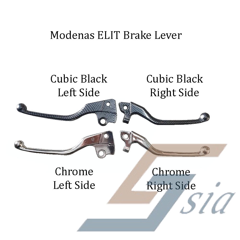 Modenas ELIT Brake Lever Chrome/Cubic Black (Two Colour Option)