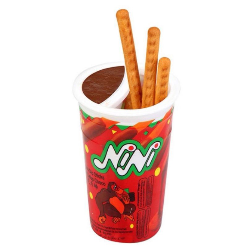 NINI Chocolate/Strawberry Dip Dip Biscuit Cup Shopee Malaysia
