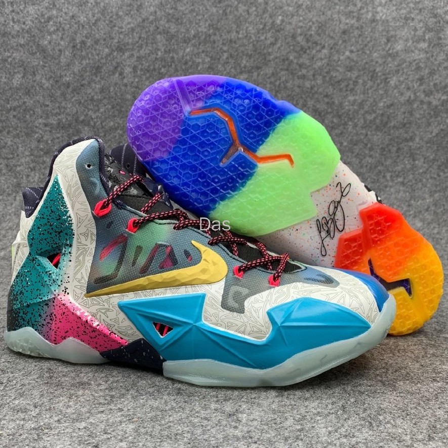 lebron james shoes colorful