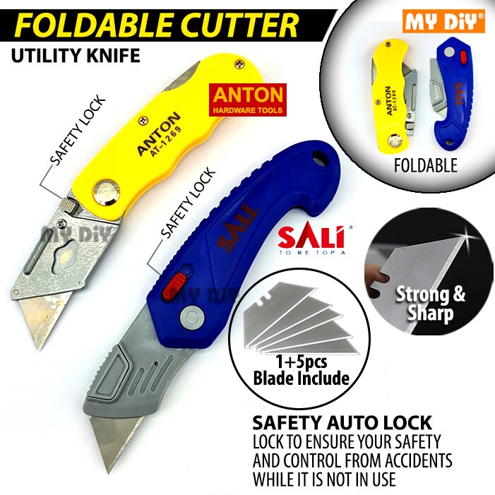 MYDIYHOMEDEPOT Retractable Utility Knife Cutter Carton Box Cutter
