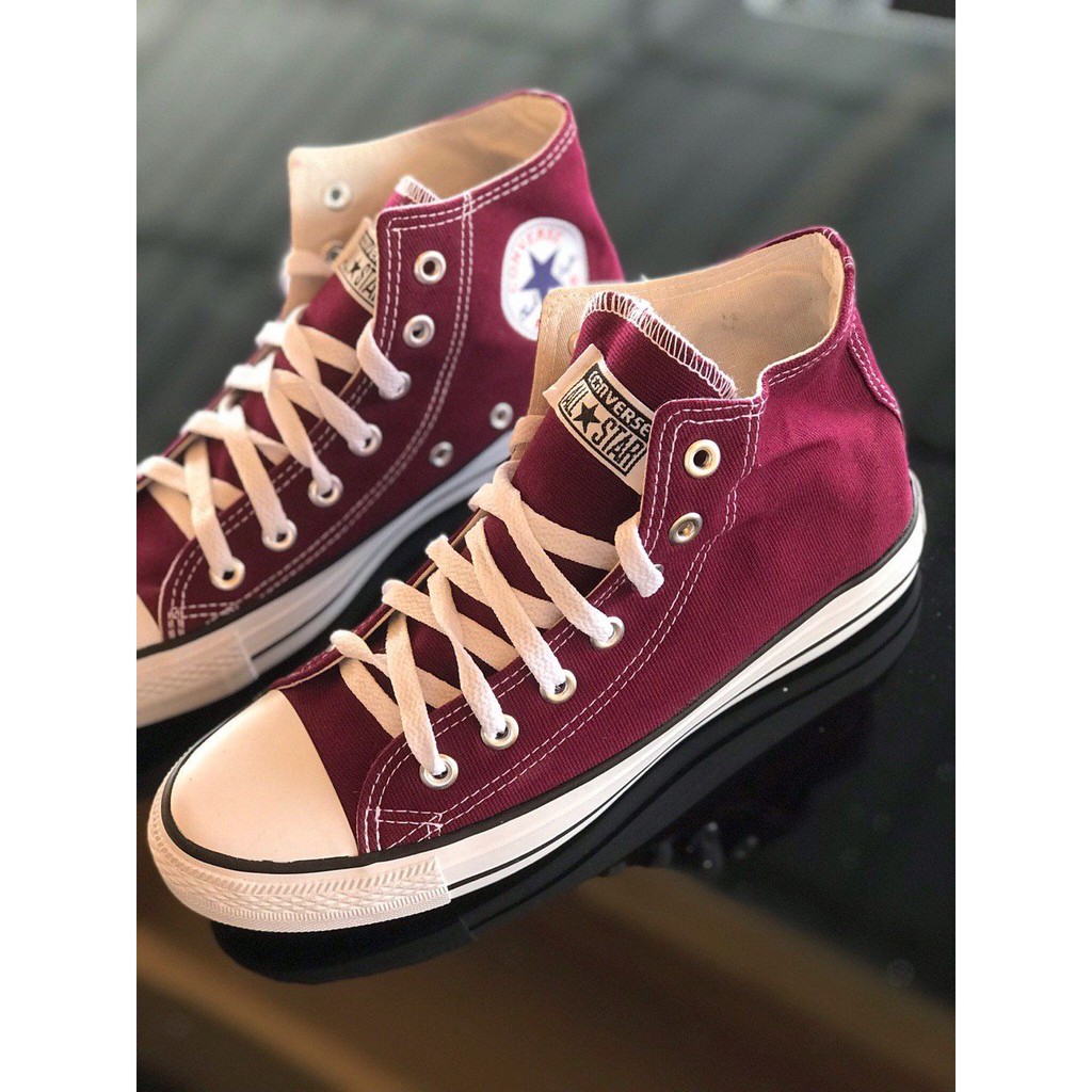 converse maroon high cut