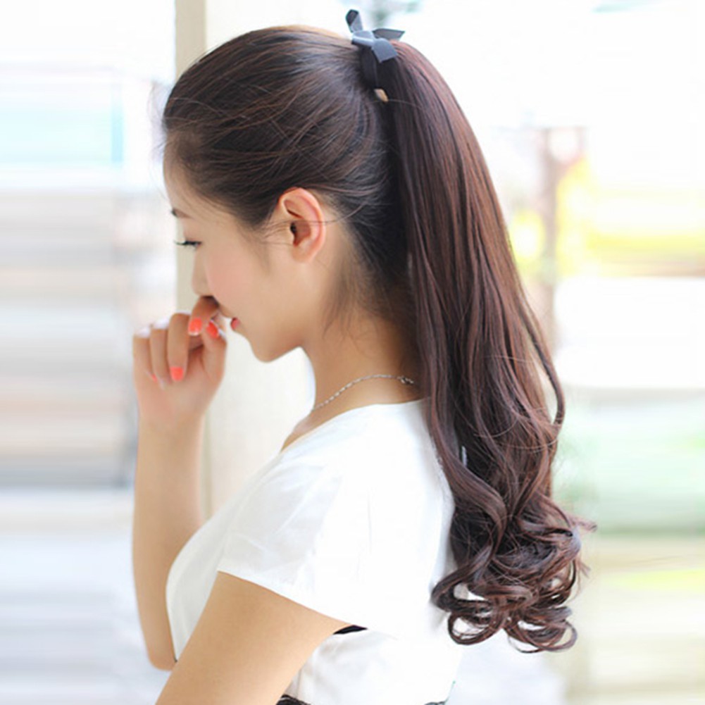 Straight Hair High Temperature Wire Tail Hair With Wig Shopee