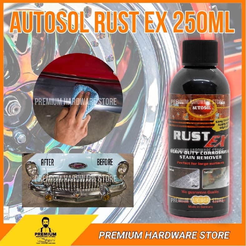 Autosol Rust Ex 250ml ( Heavy duty corrosion & stain remover ) Shopee