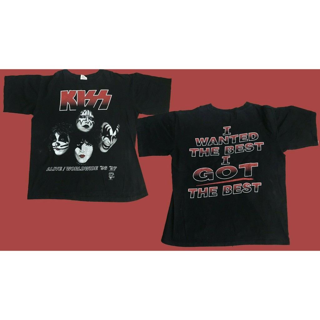 KISS Alive Worldwide 1996-97 Tour Tee Kleding Herenkleding Overhemden & T-shirts T-shirts T-shirts met print 