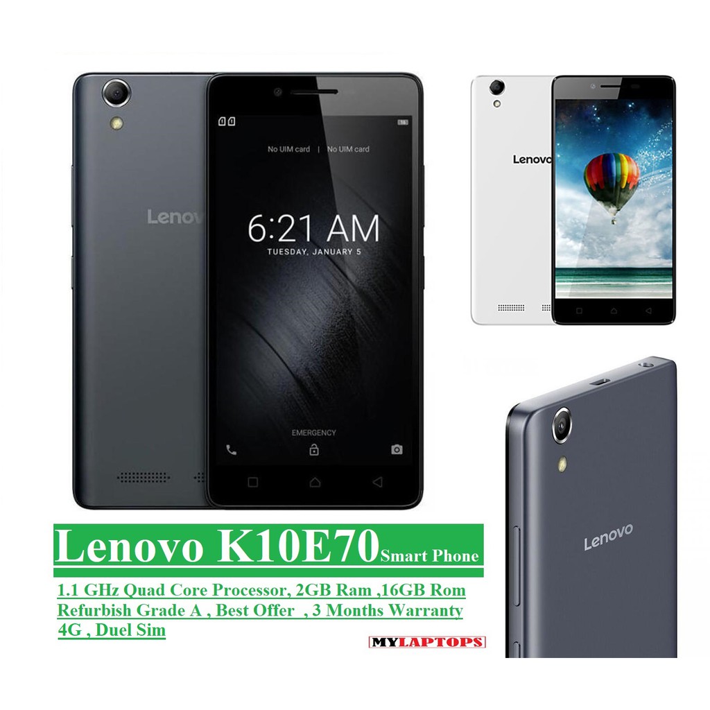 LENOVO Smart Phone K10E70 QUAD CORE 2GB RAM 16GB ROM 4G DUEL