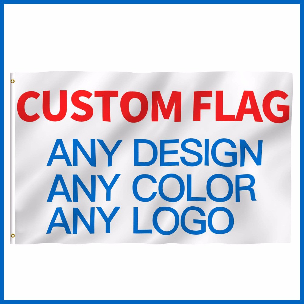 Custom 3x5ft Printed Flag Any Size 4x6ft Company Advertising Logo