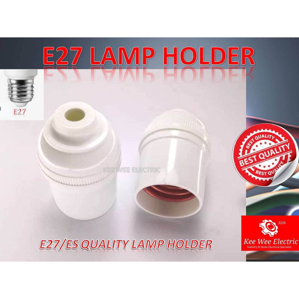 E27 Lamp Holder ES Lamp Holder (White) Shopee Malaysia