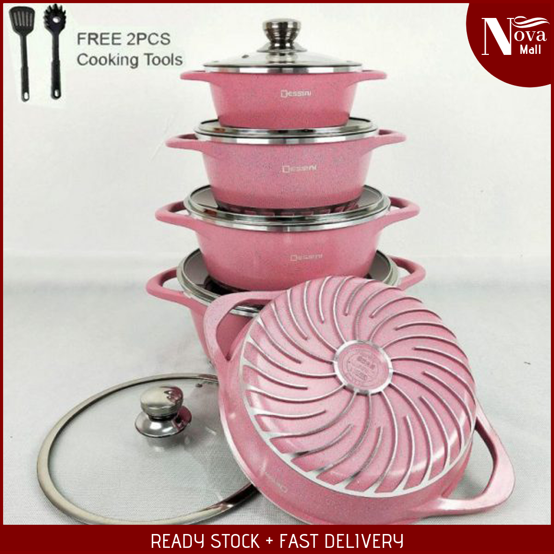 10 Regina Dessini Italy Cooking Set High Class Non Stick Ceramic
