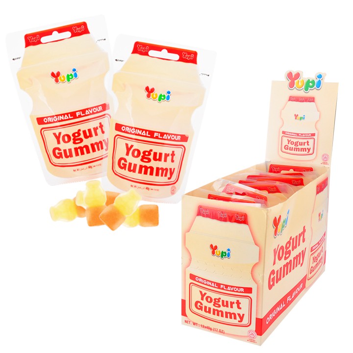 YUPI YOGURT GUMMY ORIGINAL/MIXED BERRY FLAVOUR 40G PER PACKET Shopee
