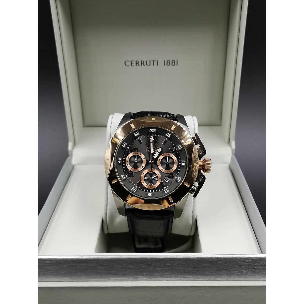 CERRUTI 1881 MEN WATCH CTCRA182SUR61BK | Shopee Malaysia