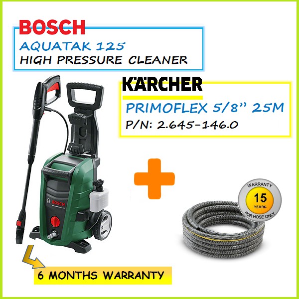 Bosch Aquatak 125 High Pressure Cleaner C W Karcher Hose P N