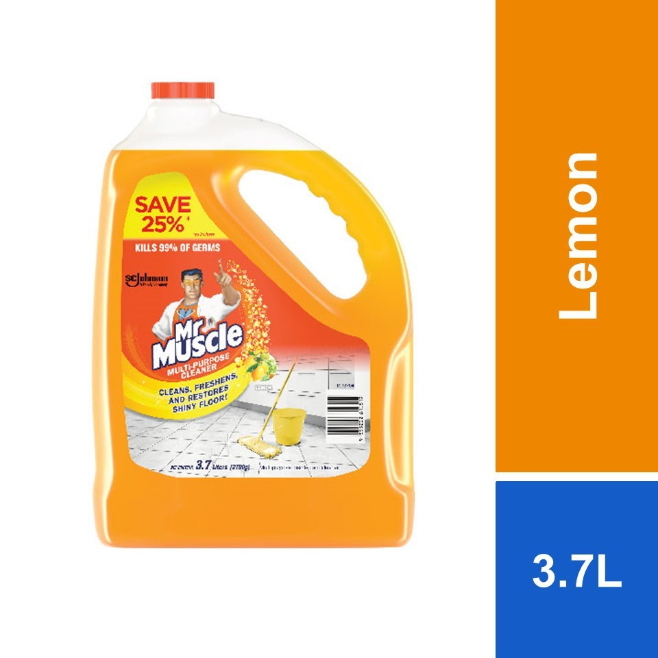 Mr Muscle Floor Cleaner Lemon 3.7L Shopee Malaysia