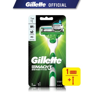 Image of Gillette Mach3 Sensitive Razor (1 Handle + 1 Blade)