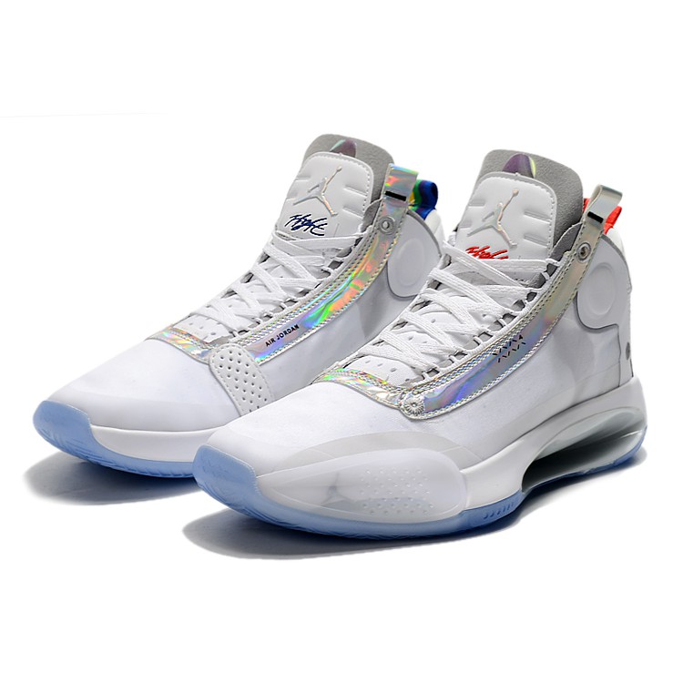 aj 34 white iridescent